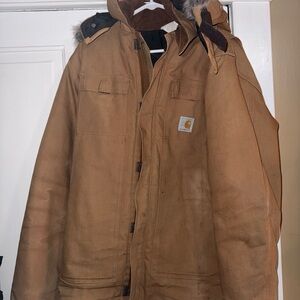 Carhartt Men's Tan Hooded Performance Jacket 100 year aniv. 1989